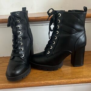 Black High Heel Booties